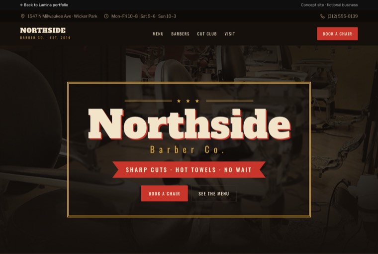 Northside Barber Co. website