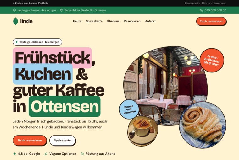 Café Linde website