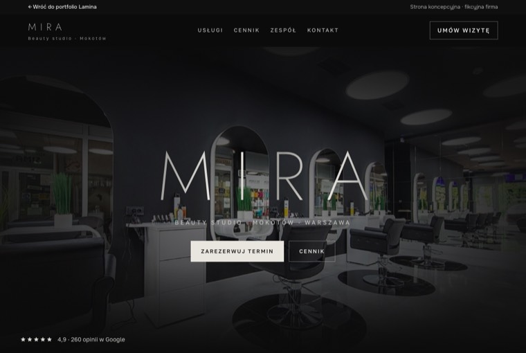Mira Studio website